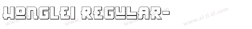 HongLei Regular字体转换